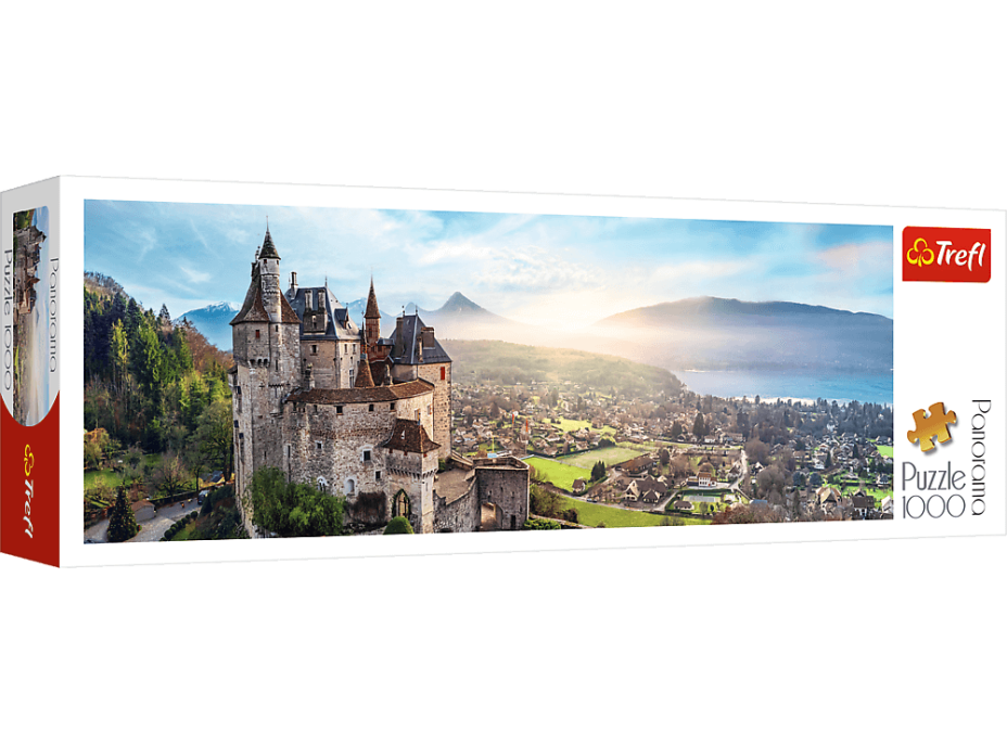 TREFL Panoramatické puzzle Hrad Menthon, Francie 1000 dílků