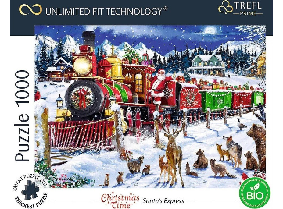 TREFL Puzzle UFT Christmas Time: Santův Express 1000 dílků