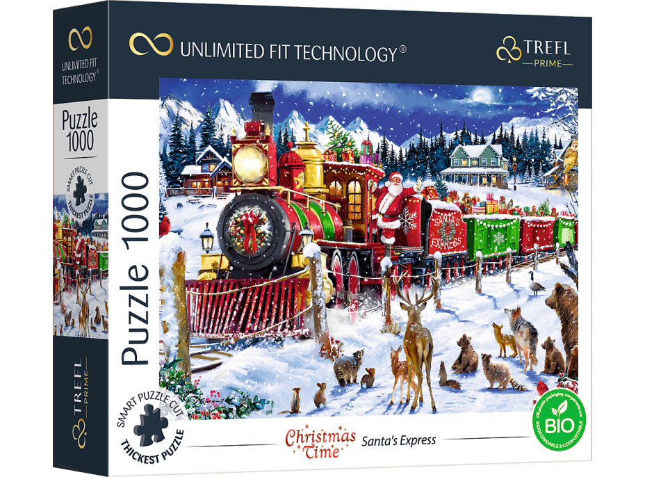 TREFL Puzzle UFT Christmas Time: Santův Express 1000 dílků