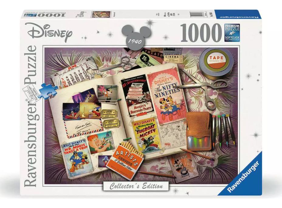 RAVENSBURGER Puzzle Disney: 1940 Mickeyho výročí 1000 dílků