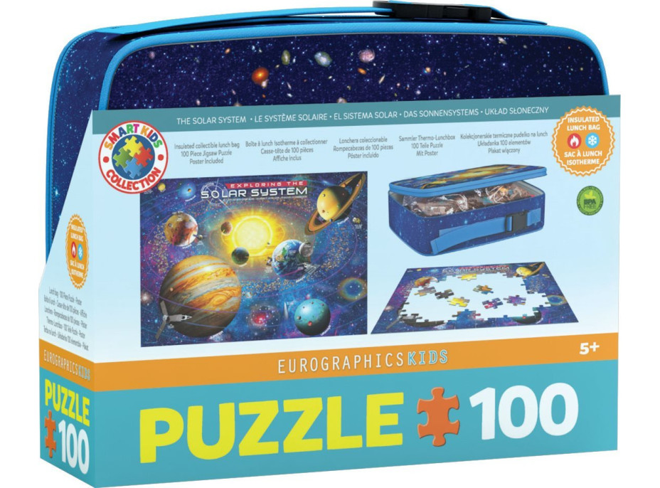 EUROGRAPHICS Puzzle ve svačinovém boxu Průzkum sluneční soustavy 100 dílků