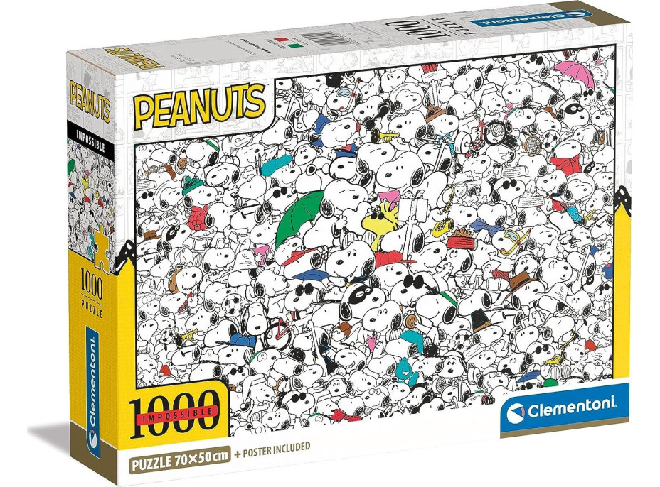 CLEMENTONI Puzzle Impossible Peanuts 1000 dílků