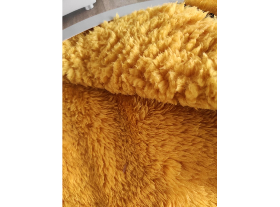 Deka TEDDY FLEECE s beránkem 150x200 cm - žlutá