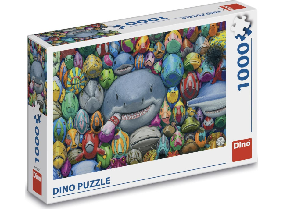 DINO Puzzle Barevné rybičky 1000 dílků