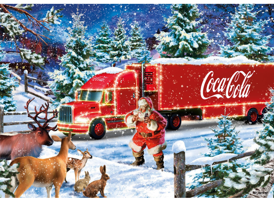SCHMIDT Puzzle Coca cola: Vánoční kamion 1000 dílků