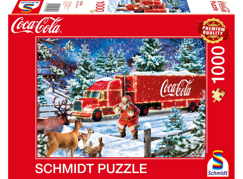 SCHMIDT Puzzle Coca cola: Vánoční kamion 1000 dílků