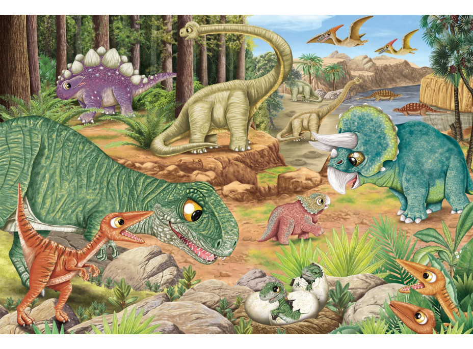 SCHMIDT Puzzle Dinosauři 3x24 dílků