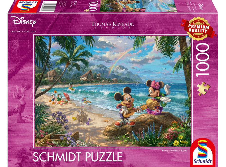 SCHMIDT Puzzle Minnie a Mickey na Hawaii 1000 dílků