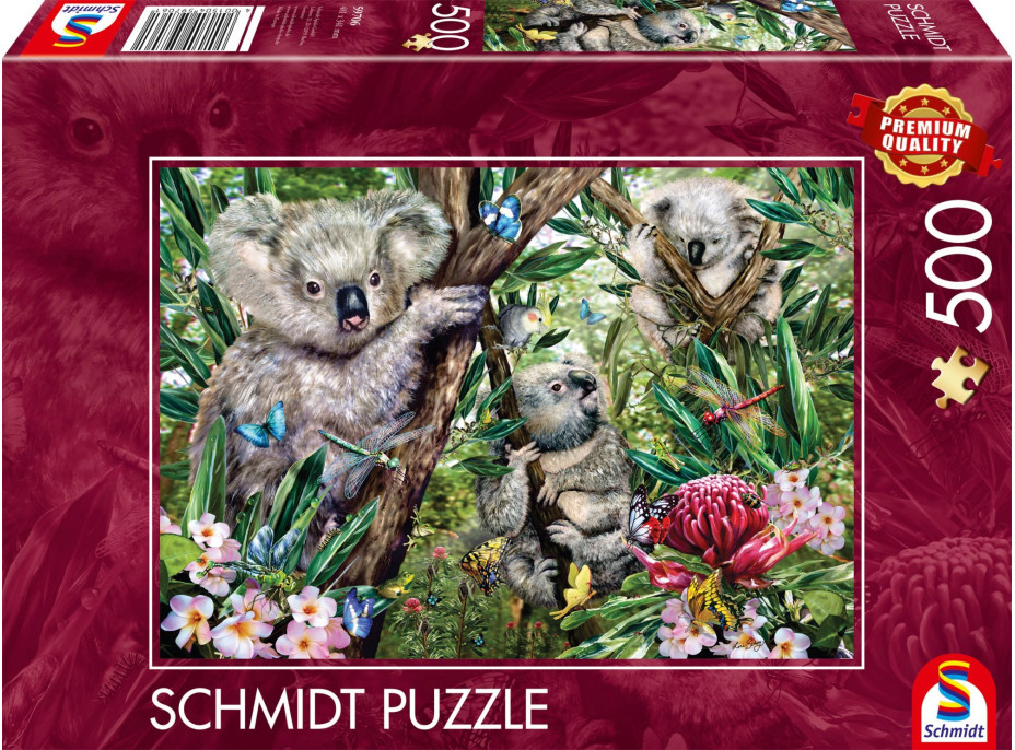 SCHMIDT Puzzle Koalí rodinka 500 dílků