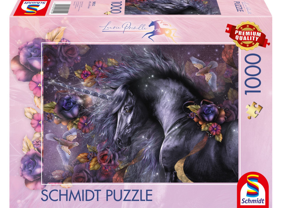 SCHMIDT Puzzle Modrá růže 1000 dílků