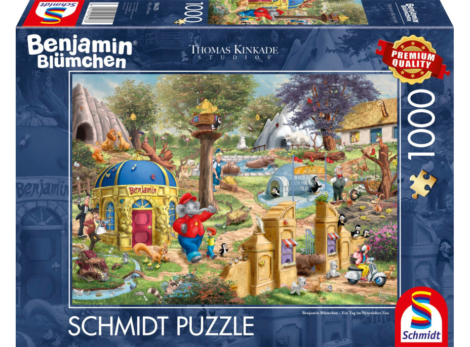 SCHMIDT Puzzle Benjamin Kvítko: Den v neustadtské zoo 1000 dílků