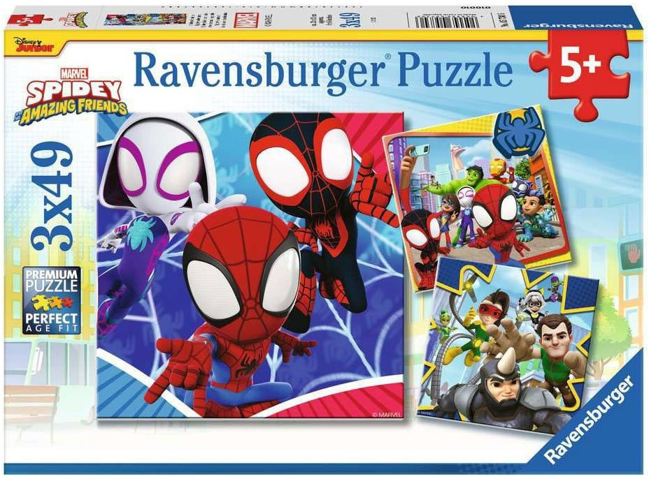 RAVENSBURGER Puzzle Spidey 3x49 dílků