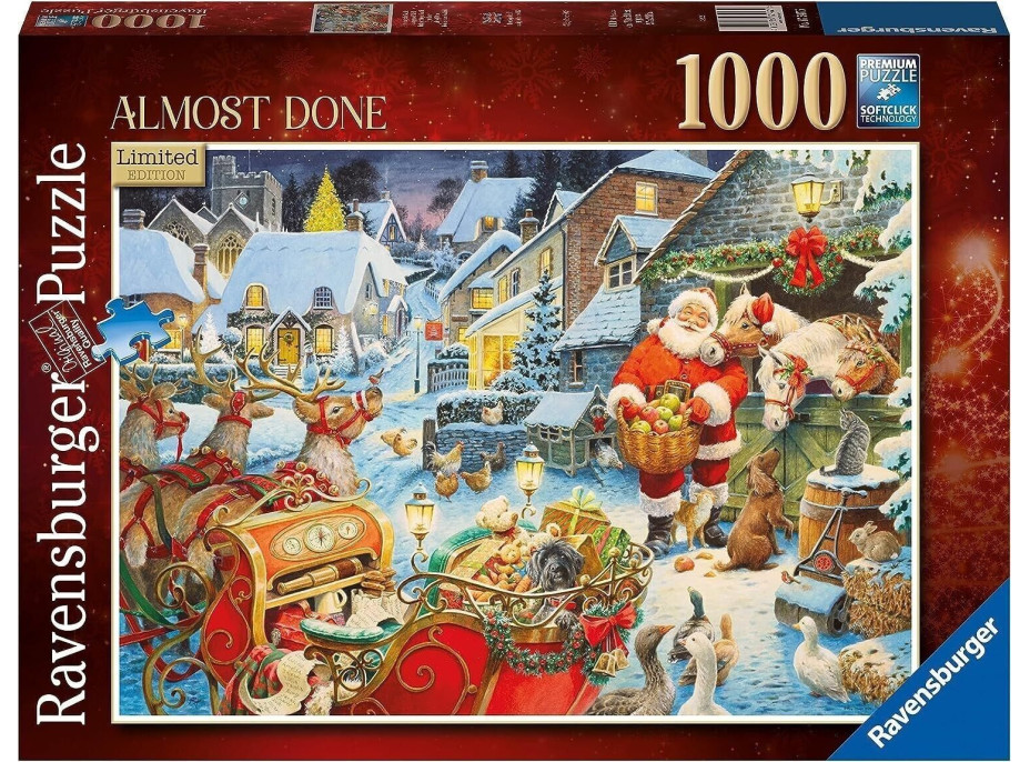 RAVENSBURGER Puzzle Téměř hotovo 1000 dílků