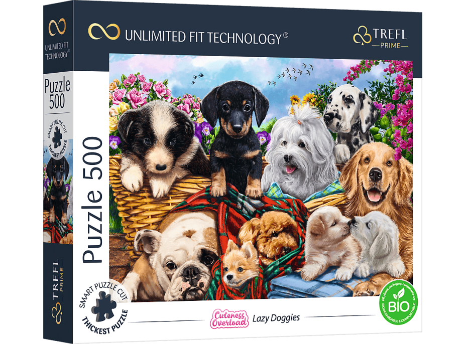 TREFL Puzzle UFT Cuteness Overload: Unavení pejsci 500 dílků