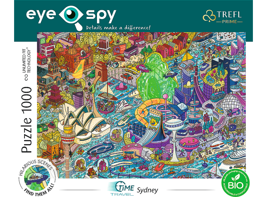 TREFL Puzzle UFT Eye-Spy Time Travel: Sydney 1000 dílků