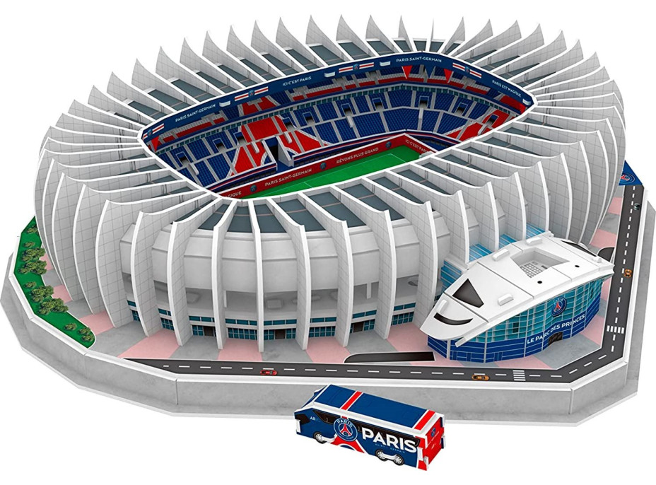 3D PUZZLE STADIUM 3D puzzle Stadion Parc Des Princes Paris Saint-Germain 111 dílků