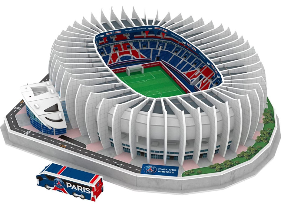 3D PUZZLE STADIUM 3D puzzle Stadion Parc Des Princes Paris Saint-Germain 111 dílků