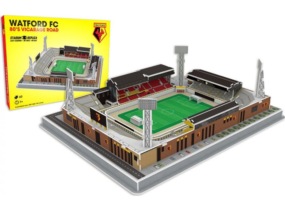 STADIUM 3D REPLICA 3D puzzle Stadion Vicarage Road Watford 59 dílků