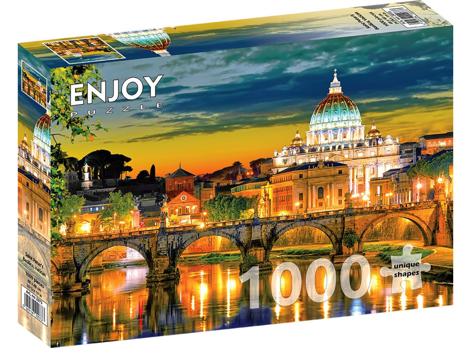 ENJOY Puzzle Bazilika svatého Petra, Vatikán 1000 dílků