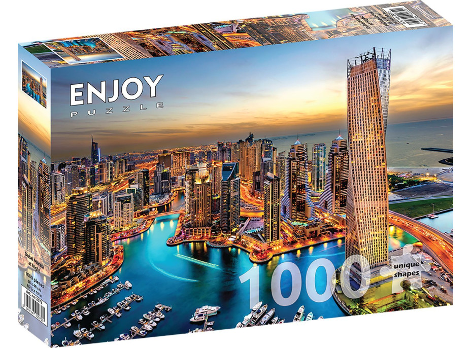 ENJOY Puzzle Dubajský přístav v noci 1000 dílků