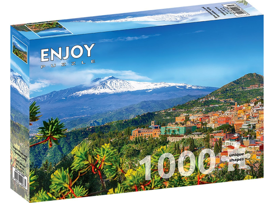 ENJOY Puzzle Etna a Taormina, Sicílie 1000 dílků