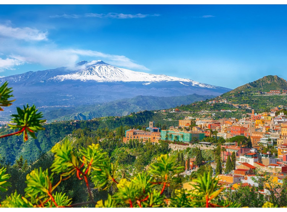 ENJOY Puzzle Etna a Taormina, Sicílie 1000 dílků