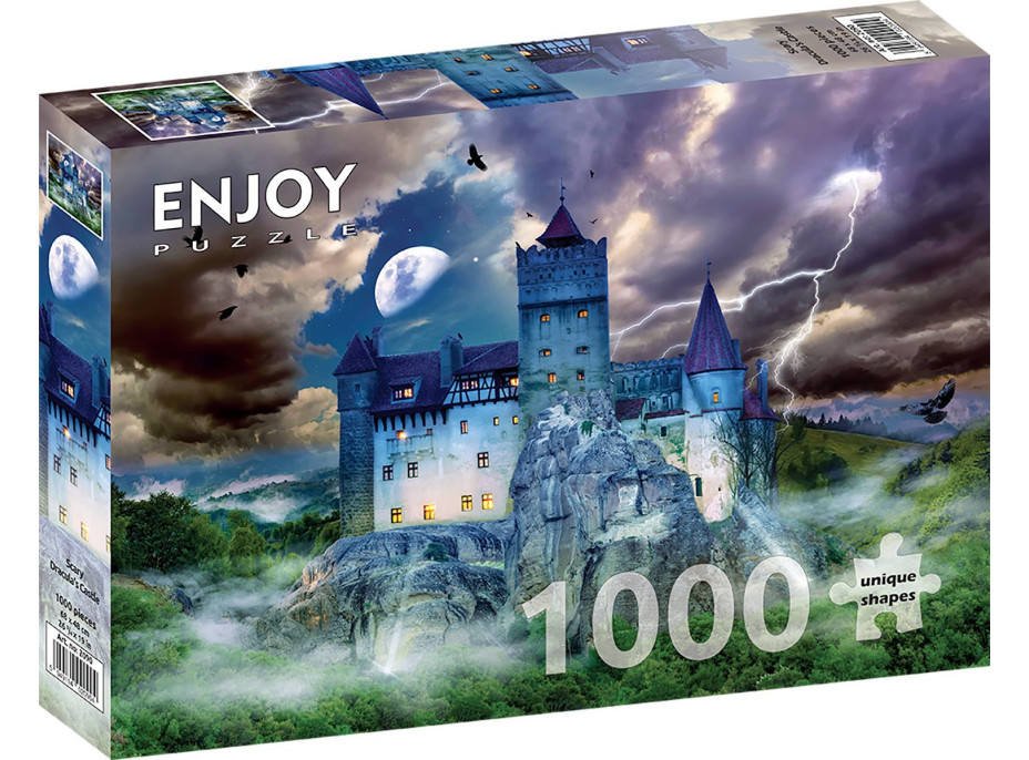 ENJOY Puzzle Strašidelná noc na Drákulově hradě 1000 dílků