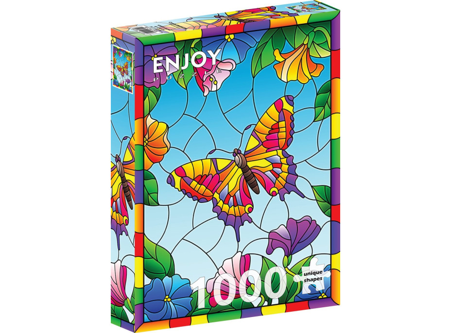 ENJOY Puzzle Křišťálový motýl 1000 dílků