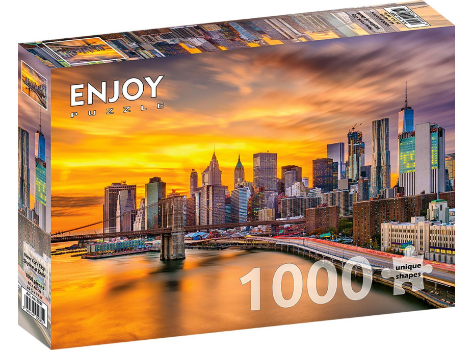 ENJOY Puzzle New York za soumraku, USA 1000 dílků