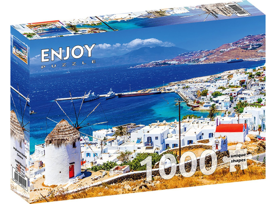 ENJOY Puzzle Ostrov Mykonos, Řecko 1000 dílků