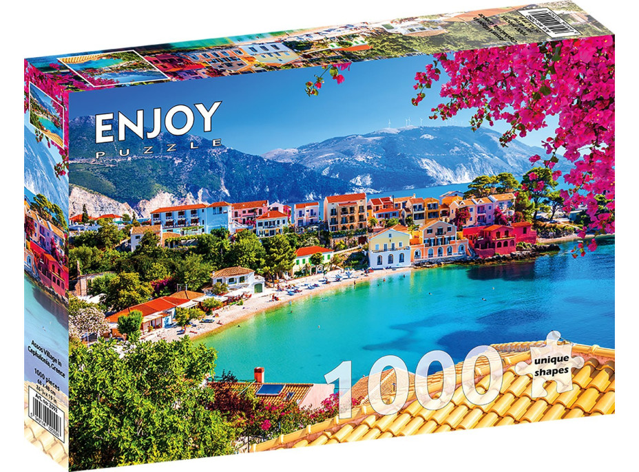 ENJOY Puzzle Vesnice Assos v Kefalonii, Řecko 1000 dílků