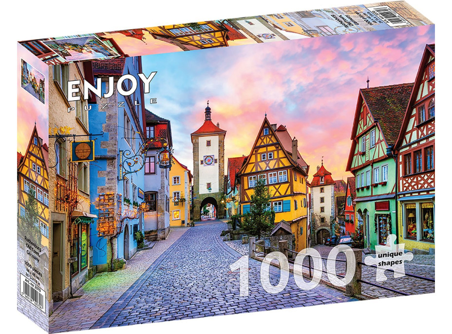 ENJOY Puzzle Staré město Rothenburg, Německo 1000 dílků