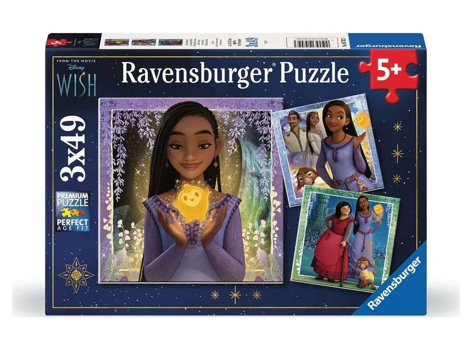 RAVENSBURGER Puzzle Přání 3x49 dílků