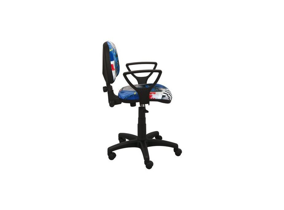 Dětská otočná židle KEVIN - FORMULE modrá