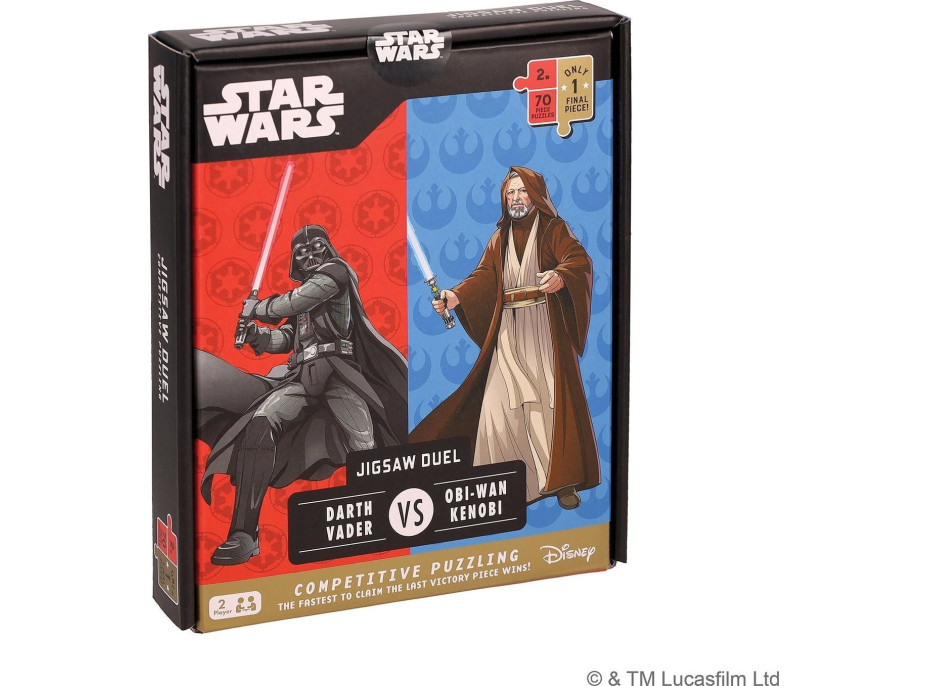 RIDLEY'S GAMES Puzzle Duel Star Wars: Darth Vader vs Obi-Wan Kenobi 2x70 dílků