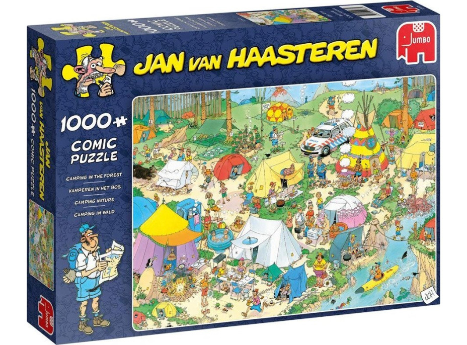 JUMBO Puzzle JvH Kempování v lese 1000 dílků