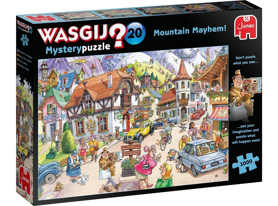 JUMBO Puzzle WASGIJ Mystery 20: Šílenství na horách! 1000 dílků