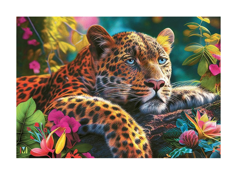 CHERRY PAZZI Puzzle Ležící leopard 500 dílků