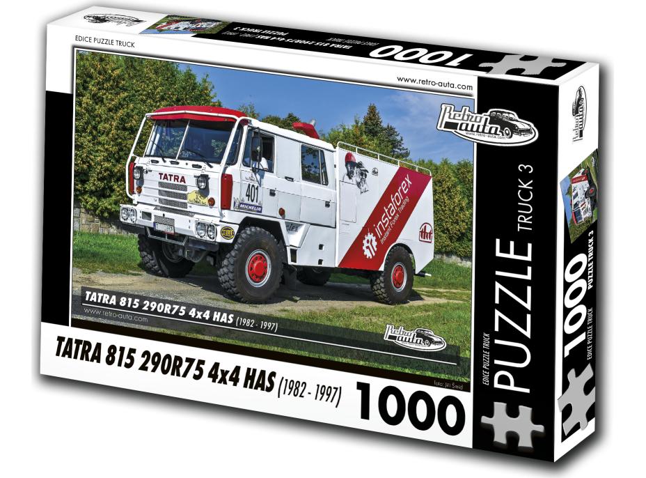 RETRO-AUTA Puzzle TRUCK č.3 Tatra 815 290R75 4x4 HAS (1982-1997) 1000 dílků