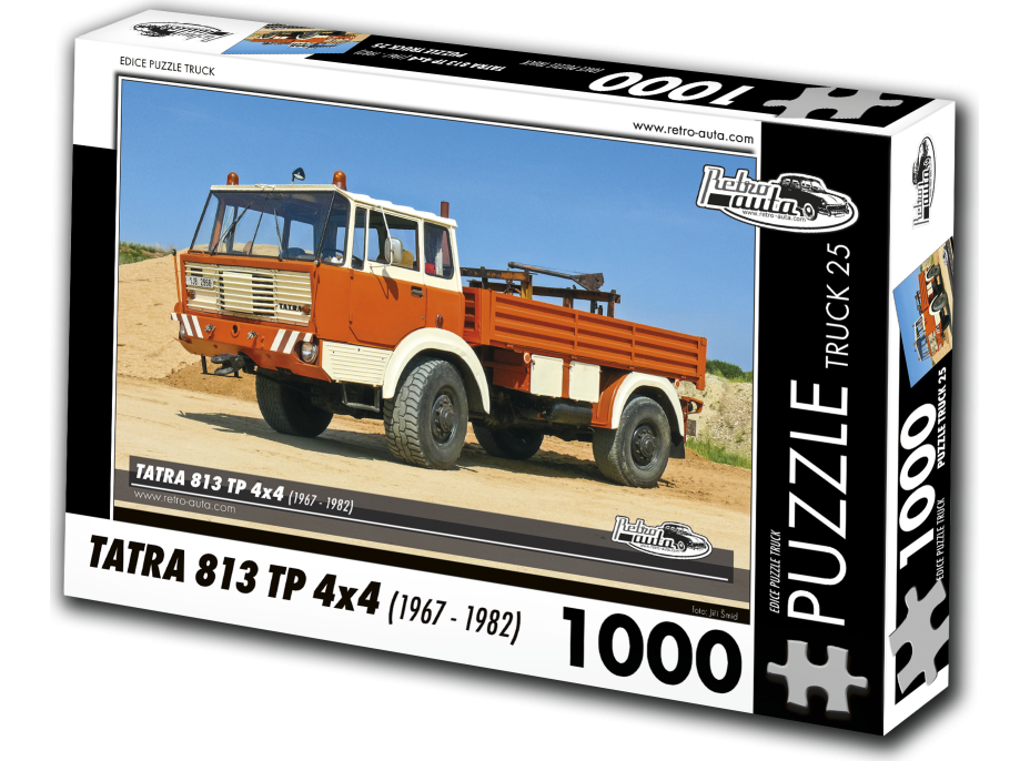 RETRO-AUTA Puzzle TRUCK č.25 Tatra 813 TP 4x4 (1967-1982) 1000 dílků