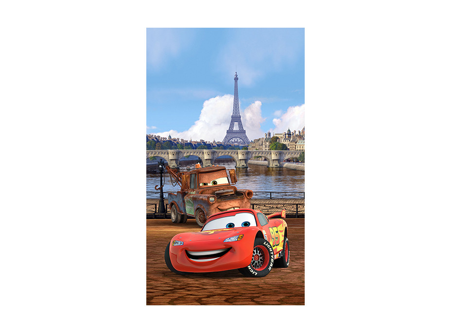 Dětský závěs DISNEY - CARS v Paříži - 140x245 cm