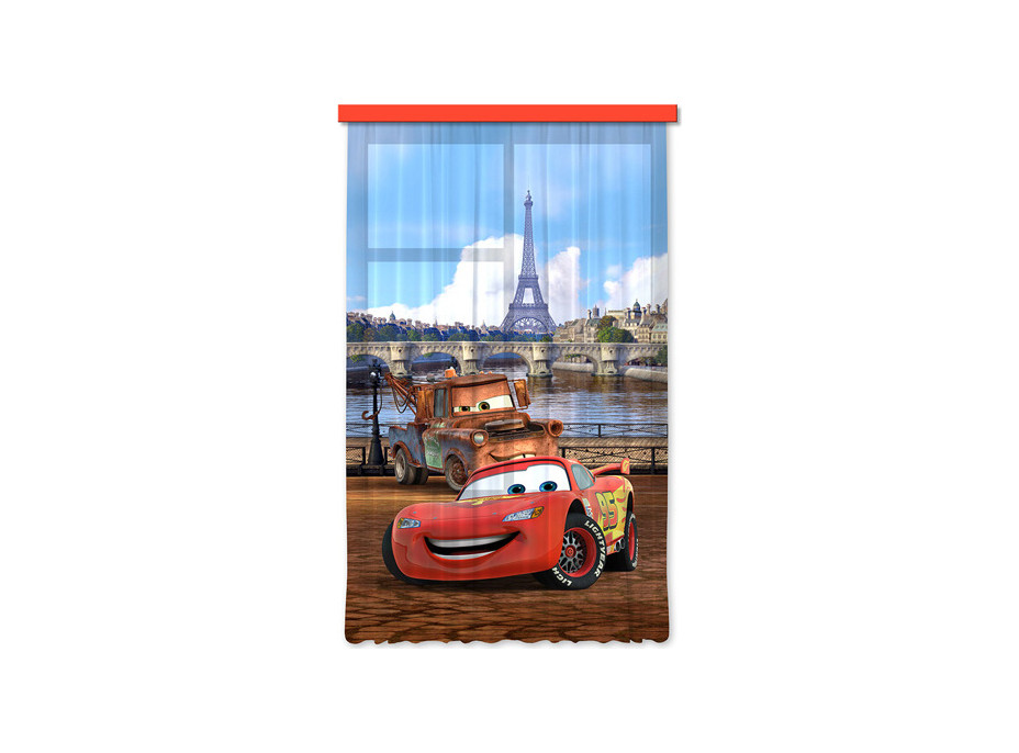 Dětský závěs DISNEY - CARS v Paříži - 140x245 cm