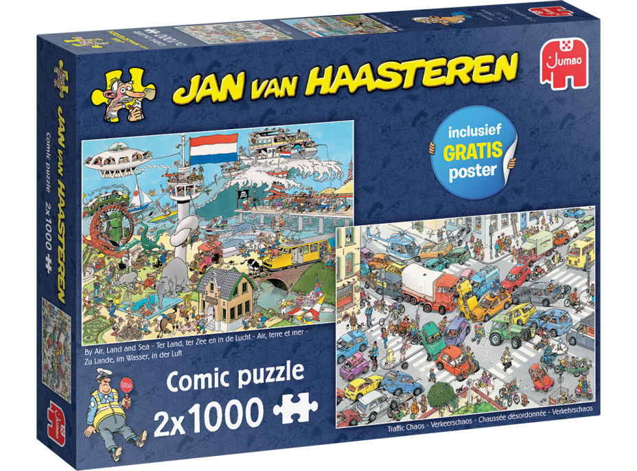 JUMBO Puzzle JvH Dopravní chaos a Letadlem i lodí 2x1000 dílků