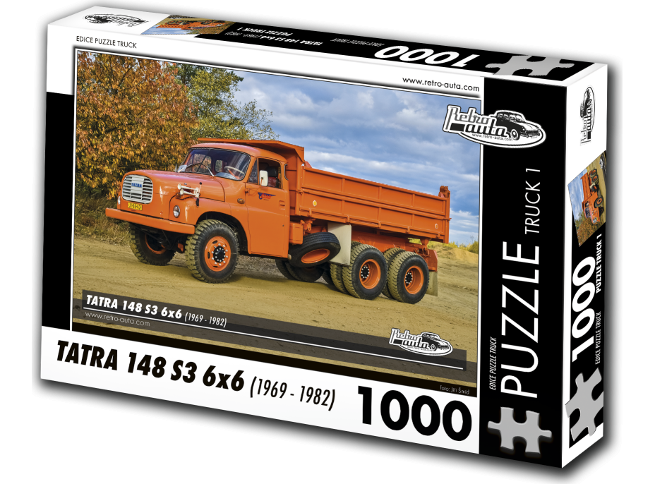 RETRO-AUTA Puzzle TRUCK č.1 Tatra 148 S3 6x6 (1969-1982) 1000 dílků