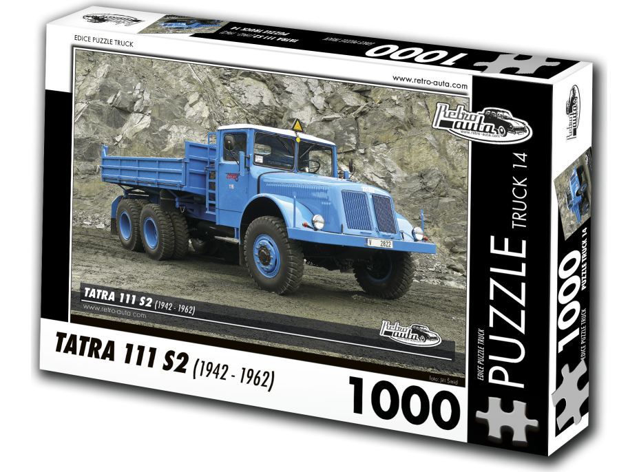 RETRO-AUTA Puzzle TRUCK č.14 Tatra 111 S2 (1942-1962) 1000 dílků