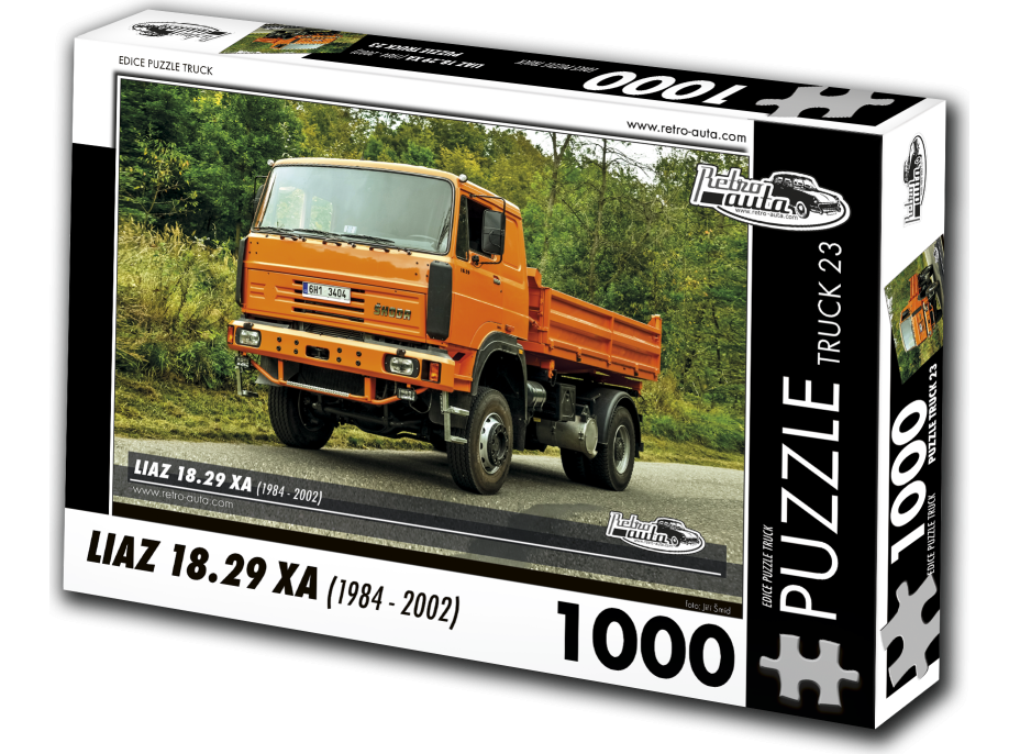 RETRO-AUTA Puzzle TRUCK č.23 ŠKODA Liaz 18.29 XA (1994-2002) 1000 dílků