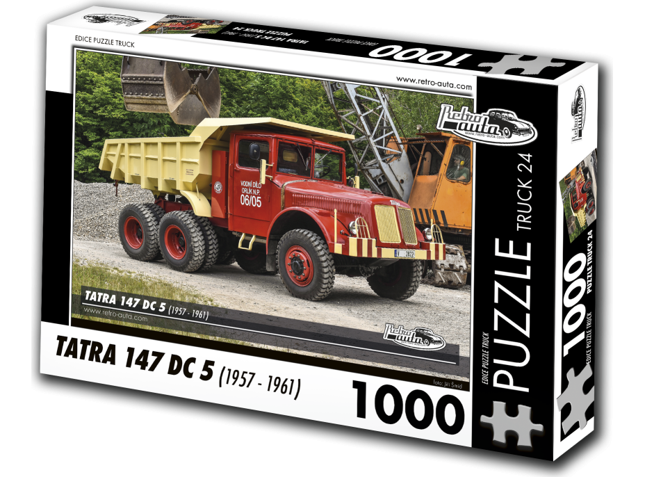 RETRO-AUTA Puzzle TRUCK č.24 Tatra 147 DC 5 (1957-1961) 1000 dílků