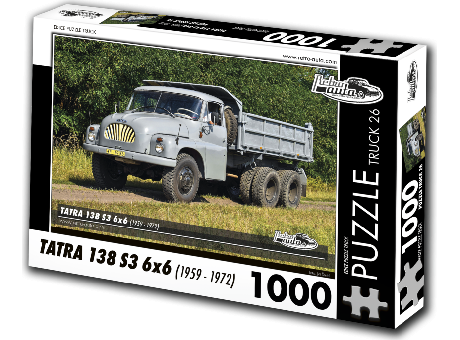 RETRO-AUTA Puzzle TRUCK č.26 Tatra 138 S3 6x6 (1959-1972) 1000 dílků