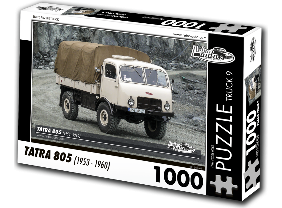 RETRO-AUTA Puzzle TRUCK č.9 Tatra 805 (1953-1960) 1000 dílků