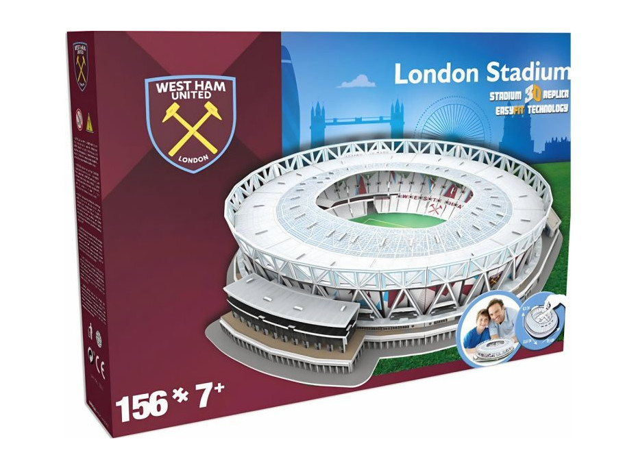 STADIUM 3D REPLICA 3D puzzle Stadion London - West Ham United FC 156 dílků